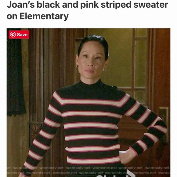 Étoile Isabel Marant Black Striped
Long Sleeve Sweater with Mock Neck Med /8 - Picture 5 of 6